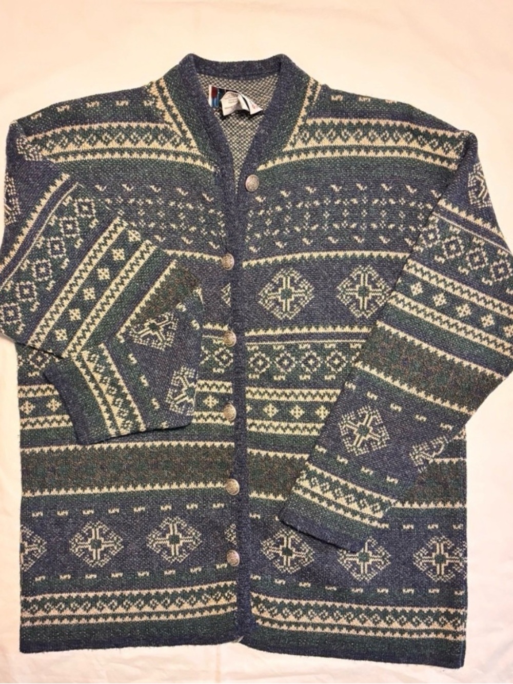Women’s Blue Patterned Sweater
